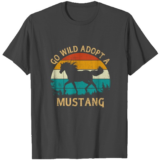 Sunset Wild Mustang Horse Go Wild Adopt A Mustang T Shirts