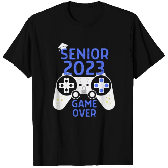 Class Of 2023 Senior Video Game Over School Gamer T Shirts