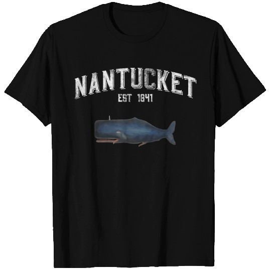 Nantucket Massachusetts Style Whale T Shirts