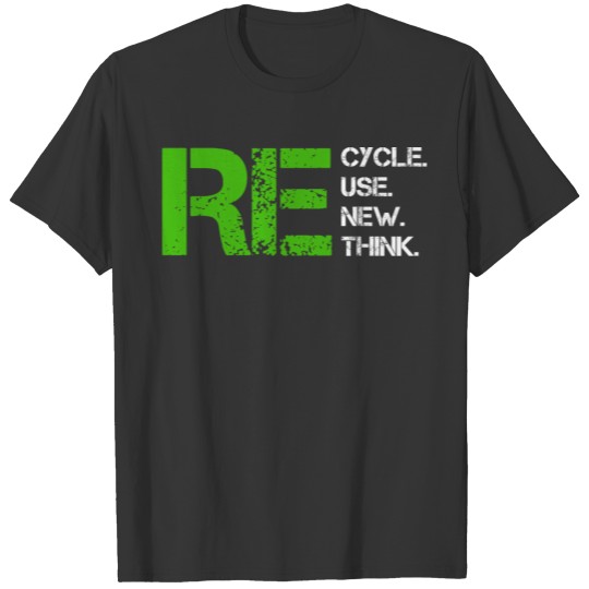 Reduce Reuse Recycle Rethink World Environment Day T Shirts