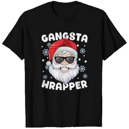 Gangsta Wrapper Santa Gangster Wrapper Funny T Shirts