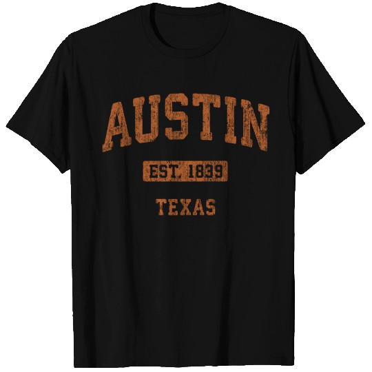 Austin Texas Tx Athletic Sports T Shirts