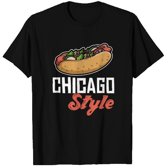 Fun Chicago Style Hot Dog T Shirts