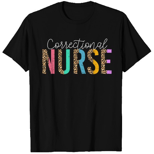Correctional Nurse Leopard Forensic Nursing T Shirts