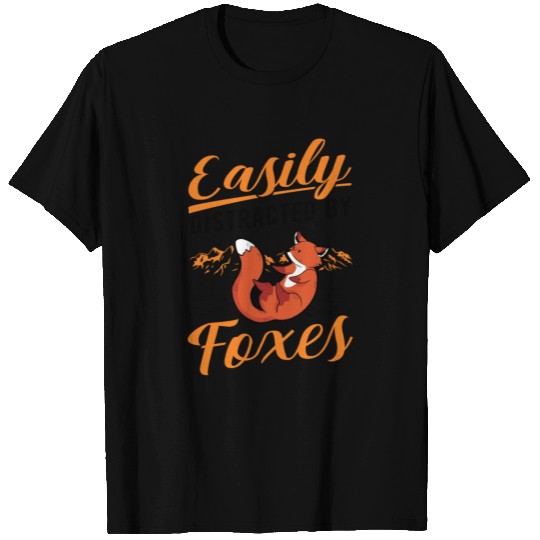 Easily Distracted By Foxes Fox T Shirts