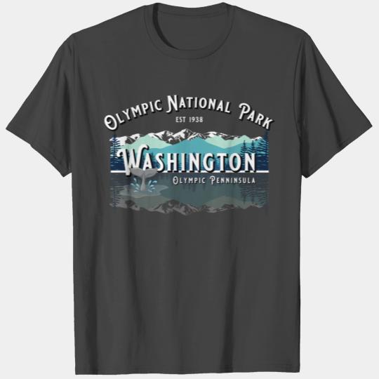 Olympic National Park Washington Hiking Camping T Shirts