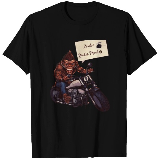 zombie Raider Monkey T Shirts