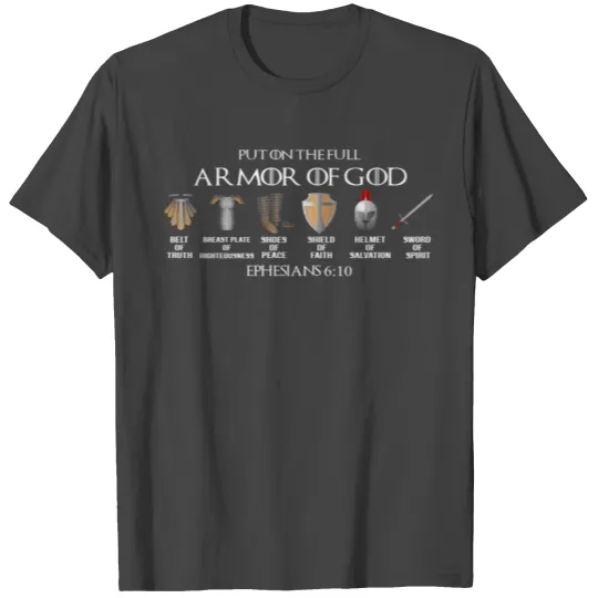 Put On The Full Armor Of God Belt Of Truth Breast T Shirts