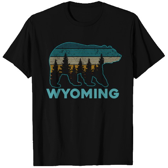 Wyoming Grizzly Bear Nature Hiking T Shirts