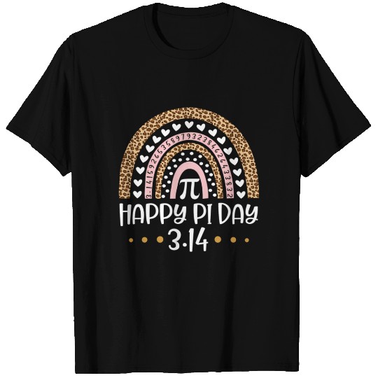Happy Pi Day Mathematic Math Teacher Leopard T Shirts