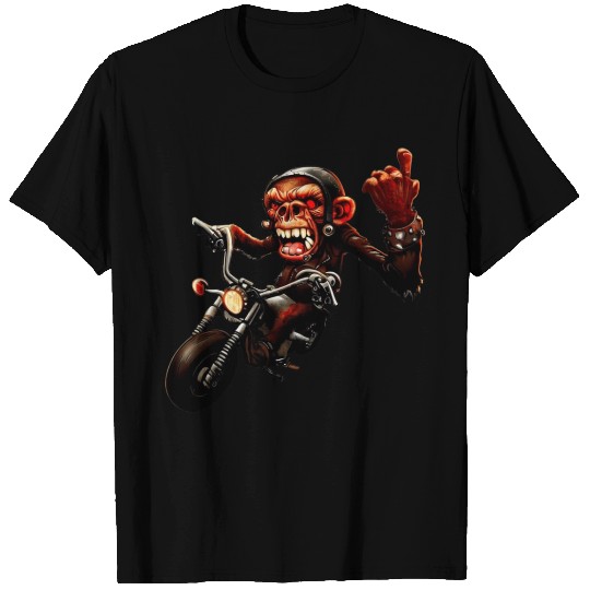 Zombie Raider Monkey Rockstar T Shirts