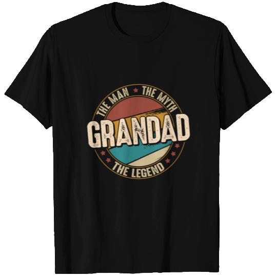 Grandad Myth Legend Fathers Day Grandad T Shirts