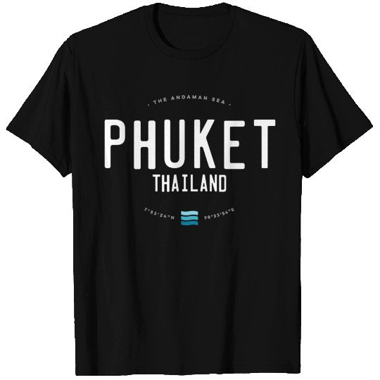 Phuket Thailand Beach Waves T Shirts