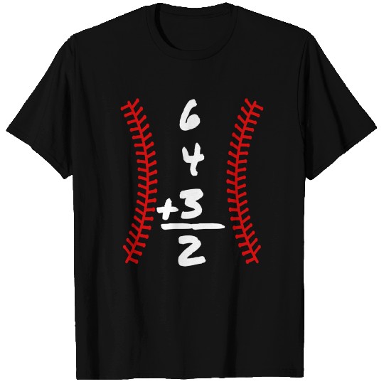 Baseball Inred 6 4 3 Double Play Turn Two Math T Shirts