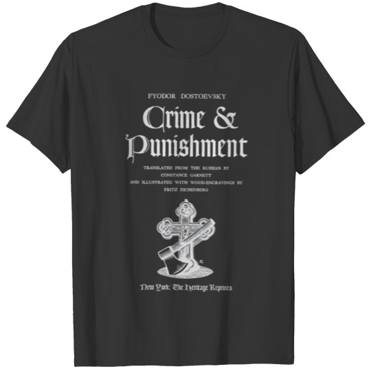 Crime And Punishment Fyodor Dostoevy Title Page T Shirts