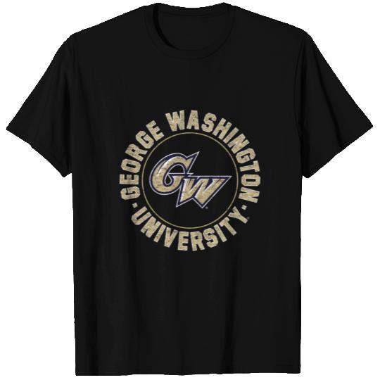 George Washington Colonials Circle Type Logo Team T Shirts