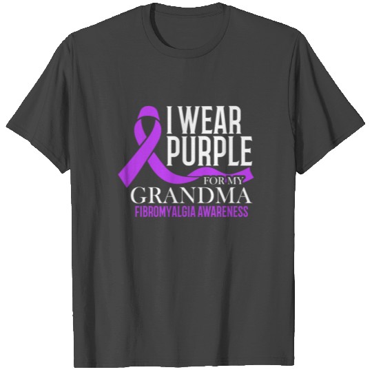 I Wear Purple For My Grandma Fibromyalgia T Shirts