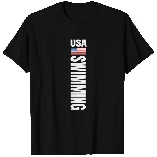 Usa Swimming American Flag Swim Sport Team T Shirts