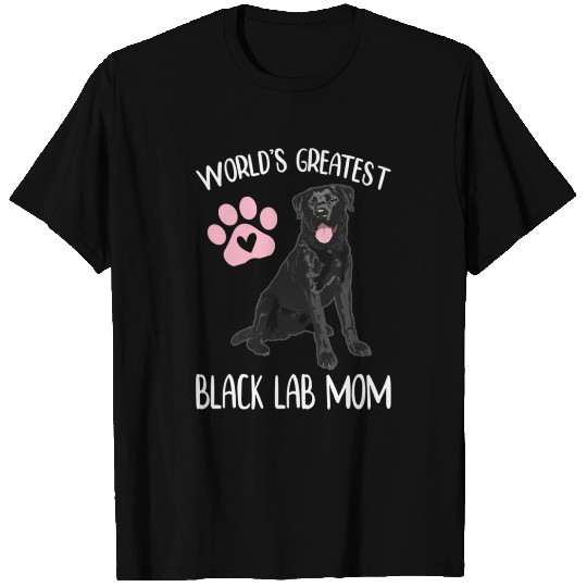 World'S Greatest Black Lab Mom Labrador Dog Pet T Shirts