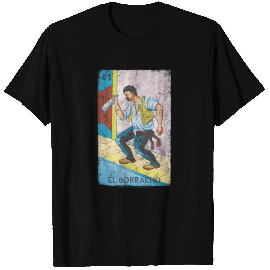 Loteria El Borracho Colorful Tarot Card T Shirts