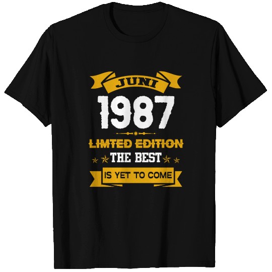 June 1987 Birthday Surprise T Shirts