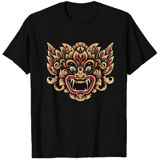 Lion Masks with Batik Patterns T Shirts