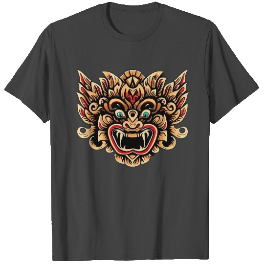 Lion Masks with Batik Patterns T Shirts
