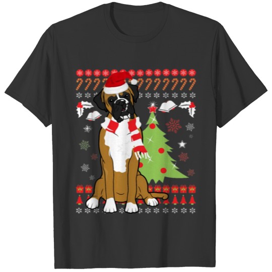 Boxer Dog Ugly Boxer Dog Tree T Shirts