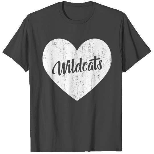 Wildcats School Sports Fan Team rit Mascot He T Shirts