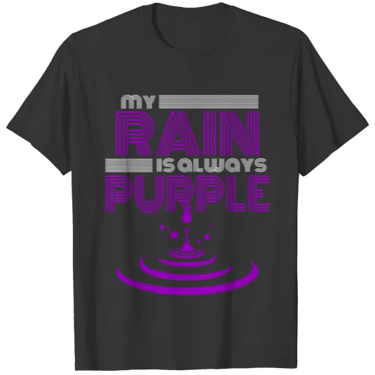 Rain Purple Umbrella For Violet Favorite Color T Shirts