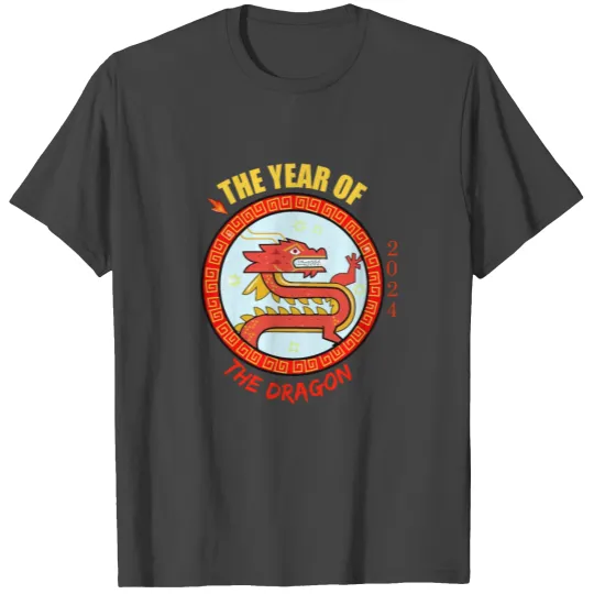 Chinese Year 2024 The Year Of The Dragon T Shirts