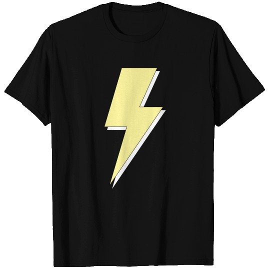 Aesthetic Pastel Yellow Lightning Bolt T Shirts