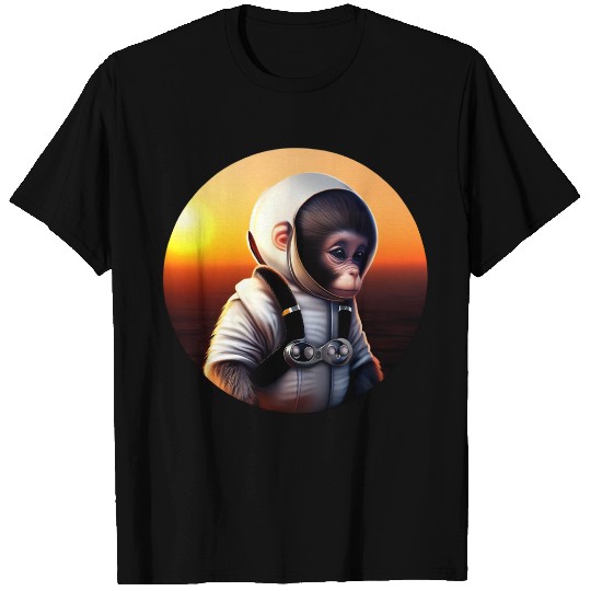 Astronaut monkey T Shirts