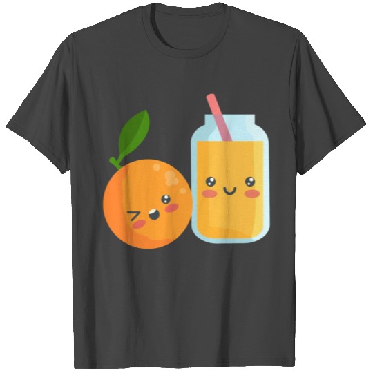 Cute Kawaii Orange Juice T Shirts