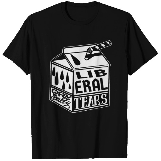 Liberal Tears Milk Carton ©WhiteTigerLLC.Com T Shirts