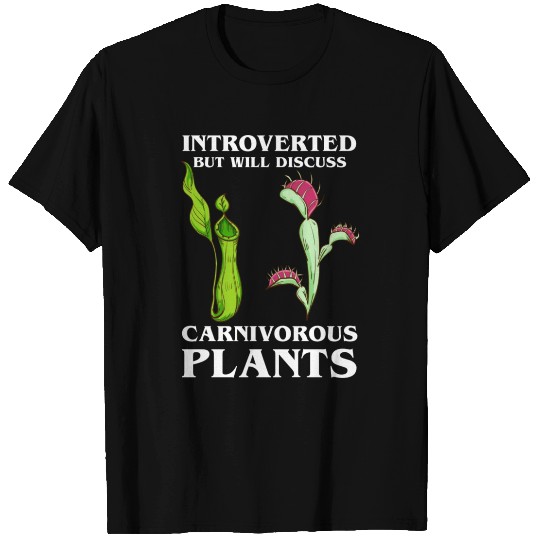Carnivorous Plants Men Northern Pitcher Venus Fly T Shirts