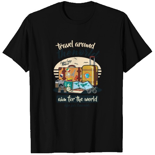 Travel Around The World T Shirts