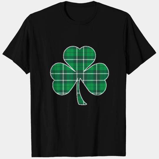 St Patric Day Irish Green Buffalo Plaid Shamrock T Shirts