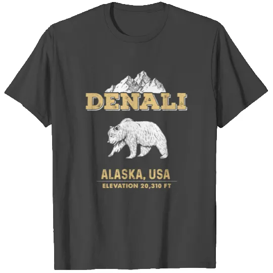 Mt Mo Denali National Park Alaa Bear T Shirts