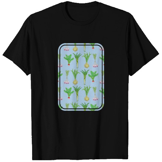 Vegetable Garden Pattern T Shirts