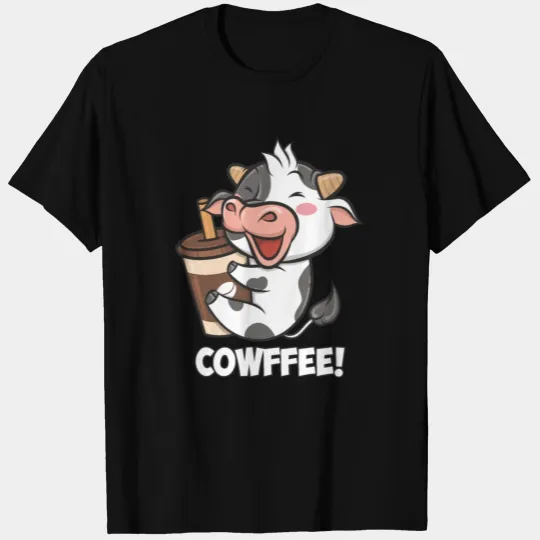 Cowffee - Cow that adore coffee T Shirts