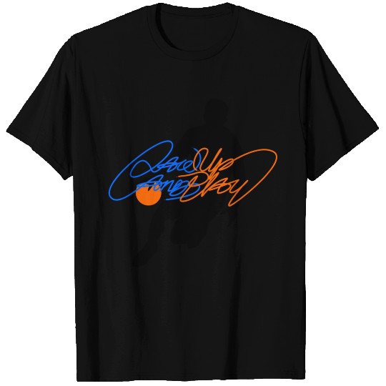 Basketball Lace Up And Hoop T Shirts