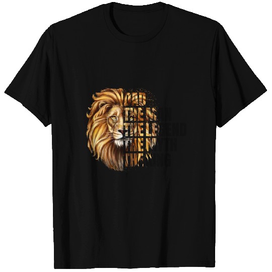 Dad the Man the Legend Leopard Lion Png T Shirts