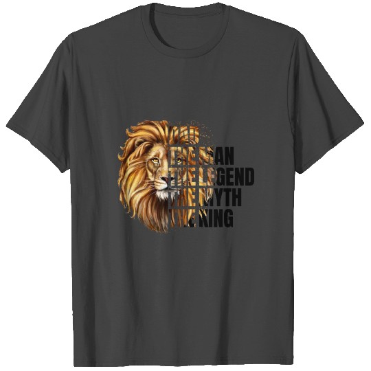 Dad the Man the Legend Leopard Lion Png T Shirts