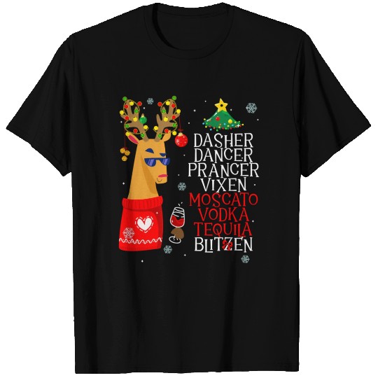 Dasher Dancer Prancer Alcohol Dasher Dancer Wo'S T Shirts