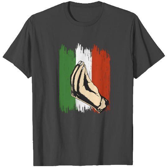Italian Hand Gesture Italy Flag Italia Pride T Shirts