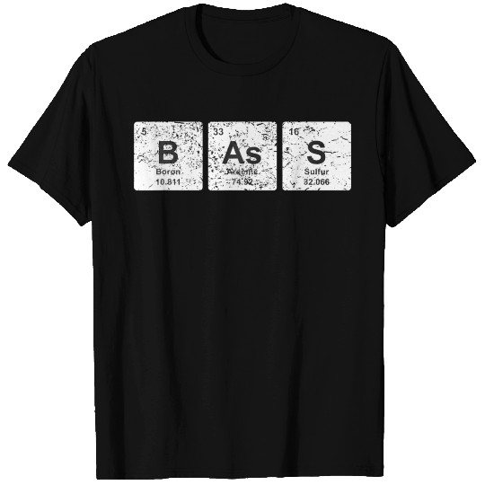 Bass Guitar Periodic Table Elements Music EDM T Shirts
