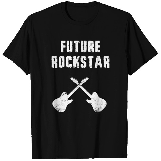 Future Rockstar Guitar Music Boy Girl Youth T Shirts