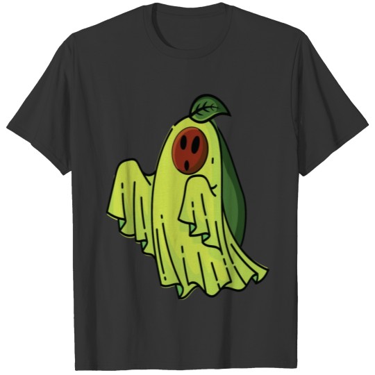 Scary Avocado Fruit Halloween Ghost T Shirts