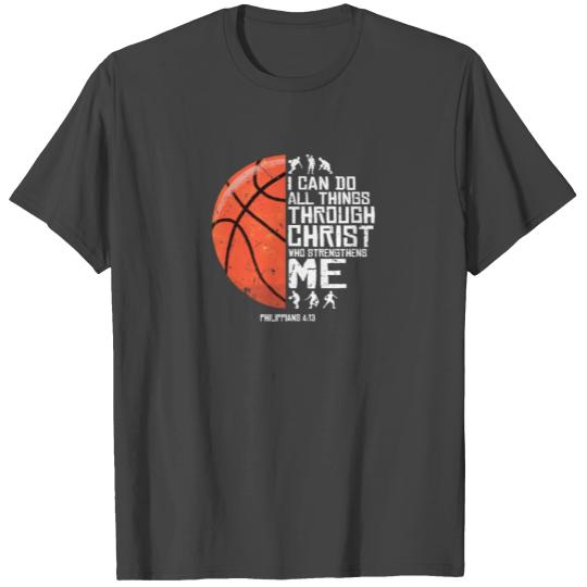 Christian Basketball Men Boys Kids Religious Pun T Shirts